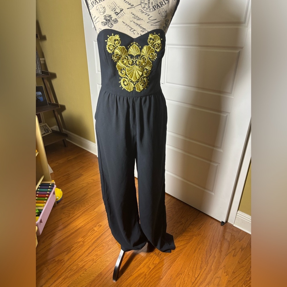 NWT Lilly Pulitzer Janelle Embellished Jumpsuit Onyx Size 2 - Picture 6 of 14